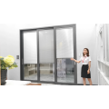 WANJIA  Aluminium Smart automatic Laminated glass sliding door